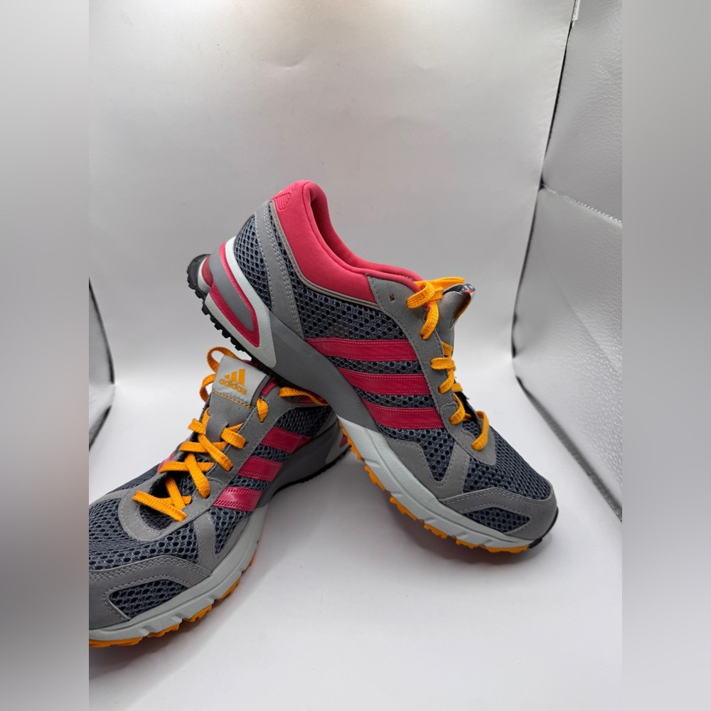 Like NEW Adidas Women's Gray and Pink Running Shoes - Picture 3 of 6